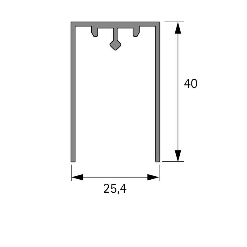 Cadro Profilé en U AvanTech YOU / Actro YOU / Actro 5D