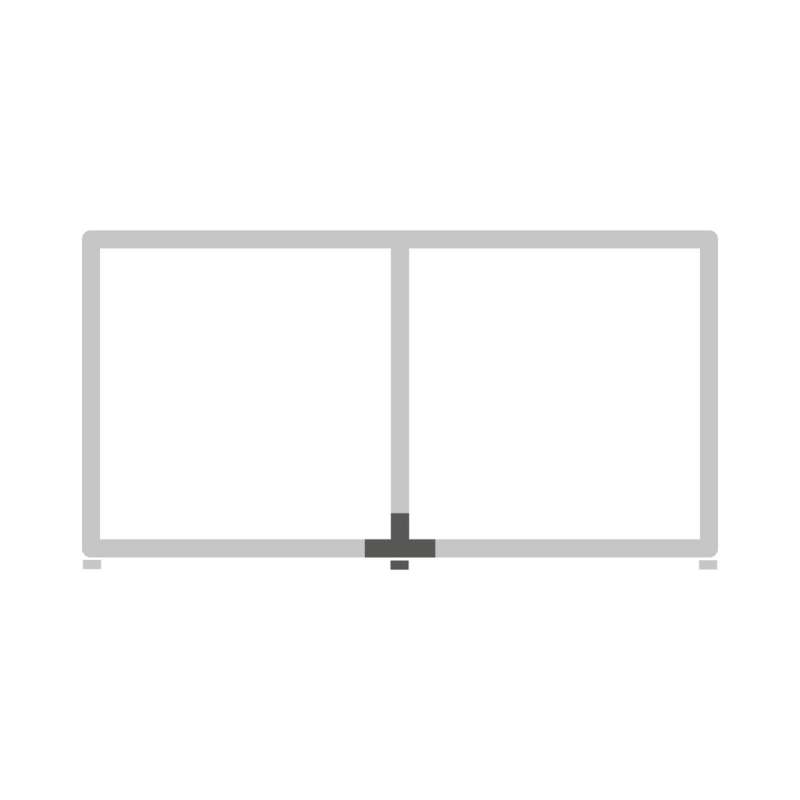 Cadro Nœud d’assemblage triple 2D avec réglage en hauteur