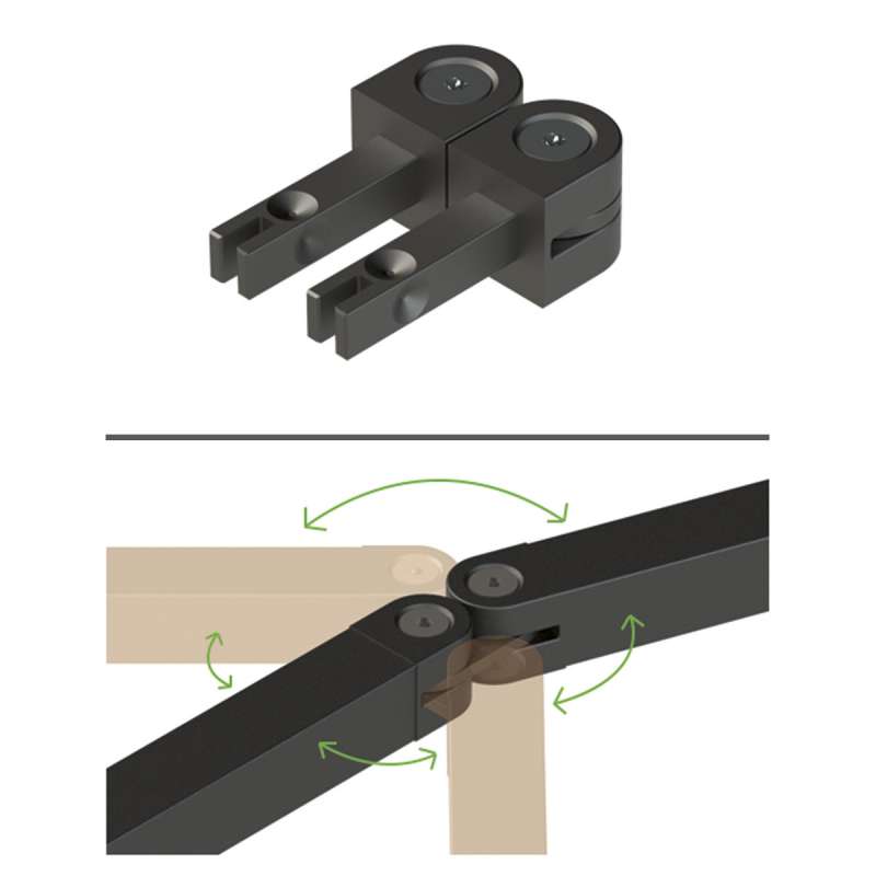Cadro Nœud flexible 360° - HETTICH