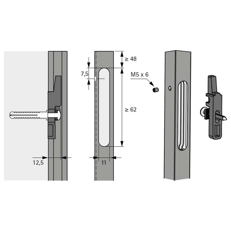 Cadro Fixation murale invisible