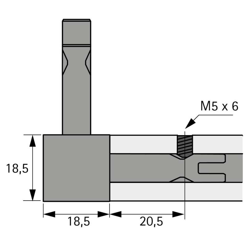 Cadro Vis de blocage M5 x 6 mm