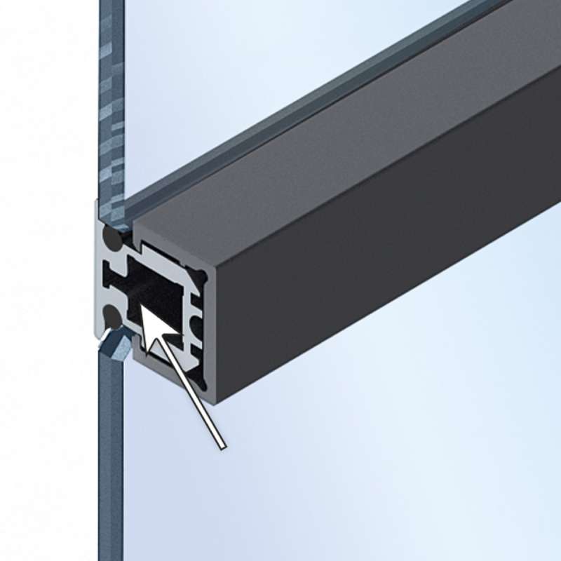 Cadro Profilé central, verre - HETTICH