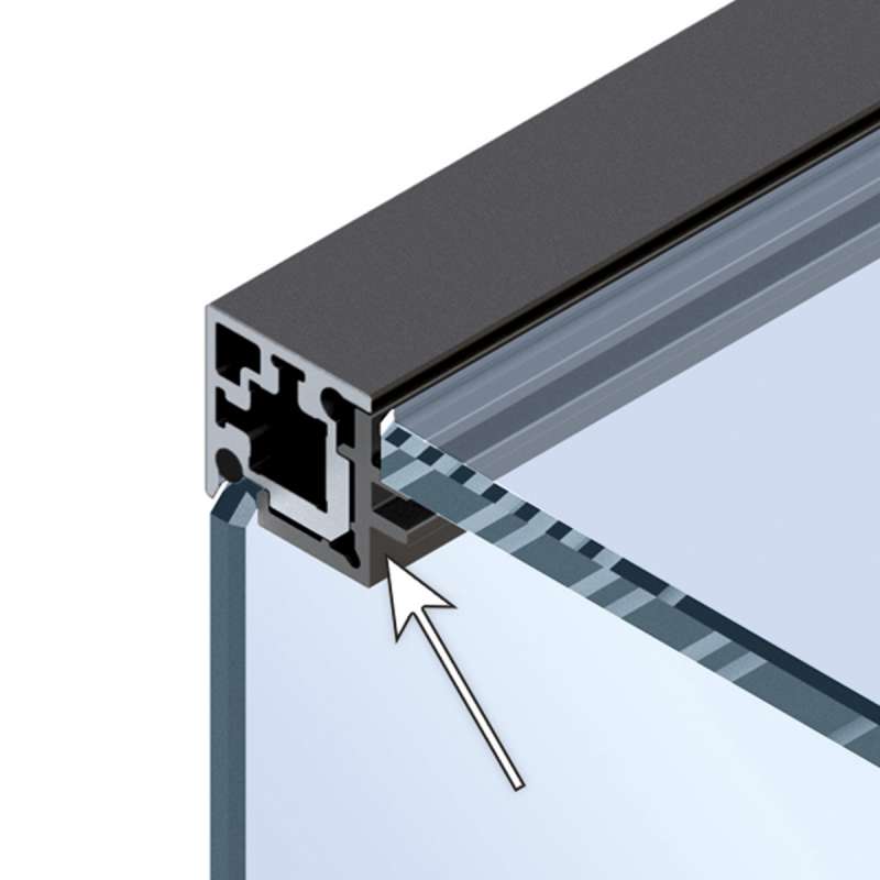 Cadro Profilé d’angle à clipser avec recouvrement - HETTICH