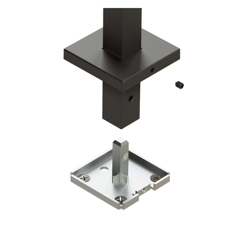 Cadro Fixation murale / Fixation au sol 55 x 55 mm
