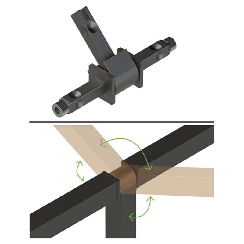 Cadro Raccord en T 360° - HETTICH