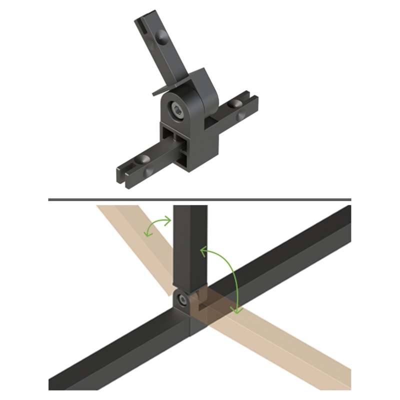 Cadro Raccord en T 180° - HETTICH