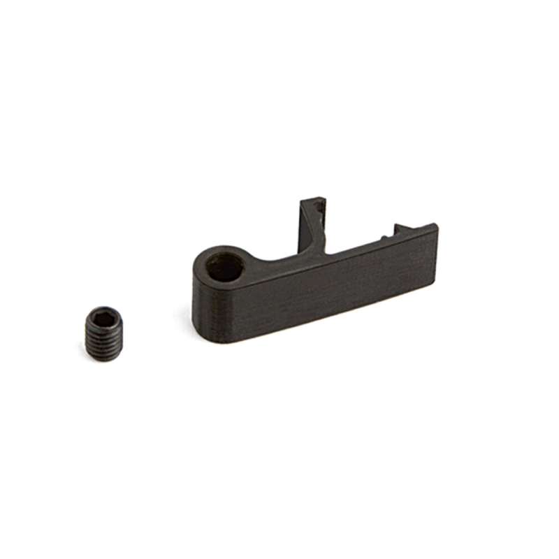 Cadro Vitrine Taquet d’étagère en verre-clip 1 côté noir - HETTICH