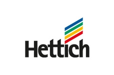 Logo de la marque Hettich (fournisseur  principal de QAMA pour les systèmes de tiroirs)