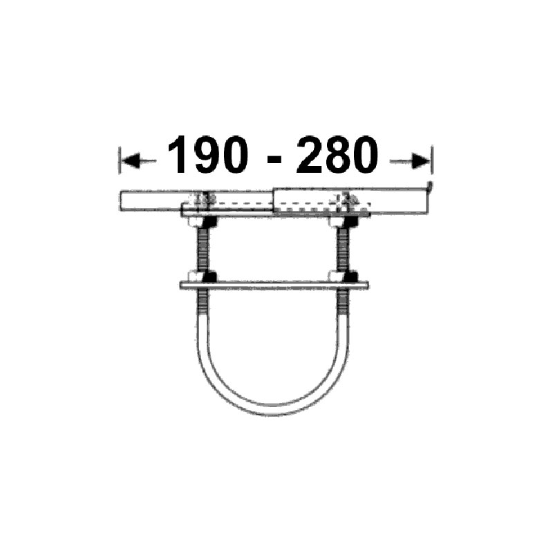 Paire de supports réglables pour tablette radiateur largeur 10 à 14,5 cm.
