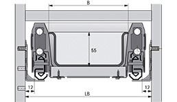 Range-couverts OrgaTray 570 pour tiroir ArciTech